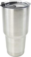 Marine City Sliver Stainless-Steel Double-wall Vacuum Insulated Tumbler/Mug - 30 oz. Keep Cold 24hrs&Hot 6hrs