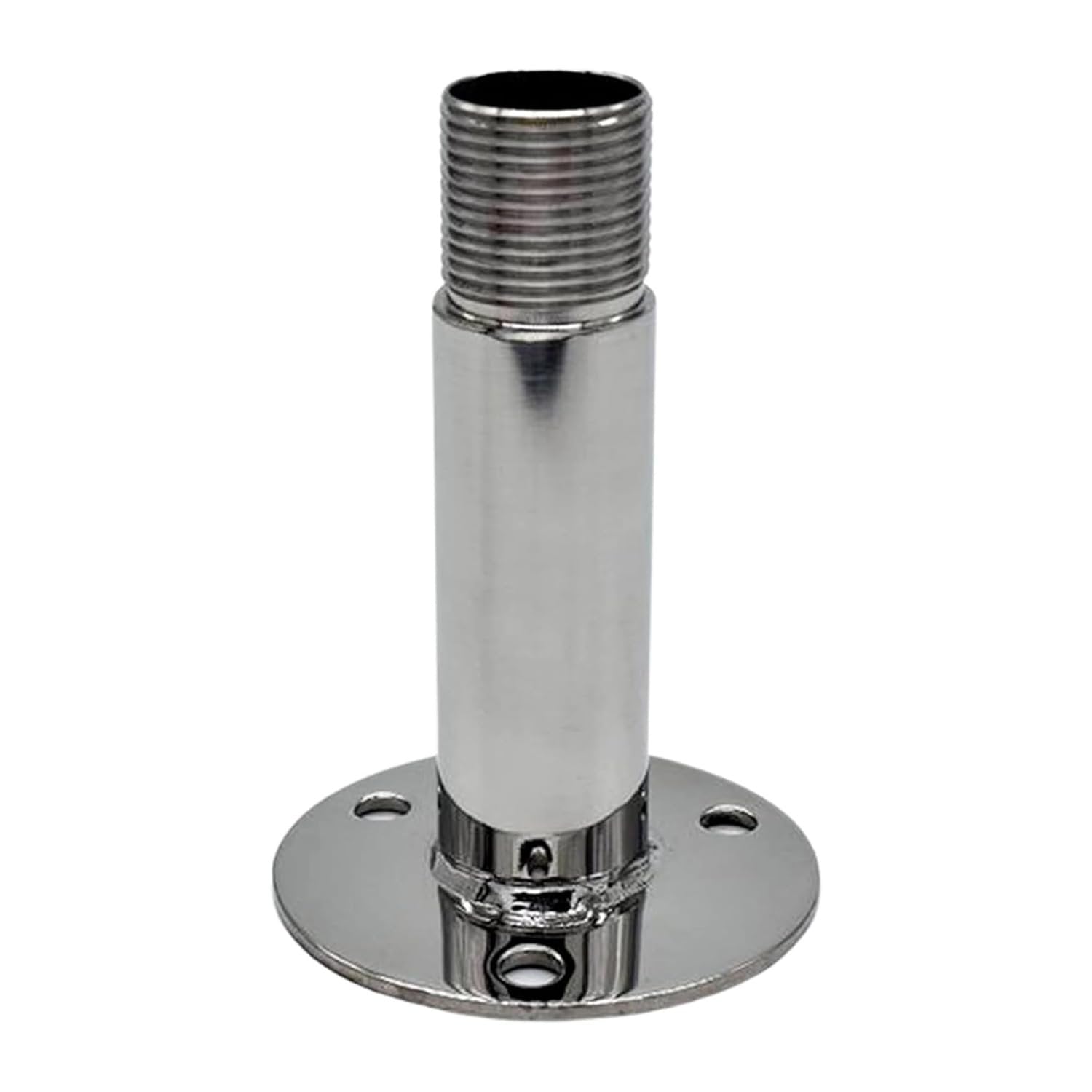 Marine City 4” Fixed Antenna Base – 304 Stainless Steel with 1”-14 Threads MARINE CITY