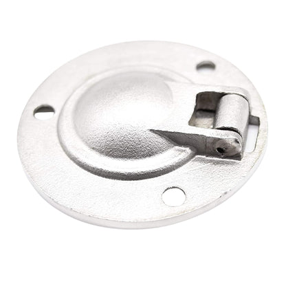 MARINE CITY 316 Stainless Steel Round Flush Boat Hatch Lift Ring – 3-Point Fix