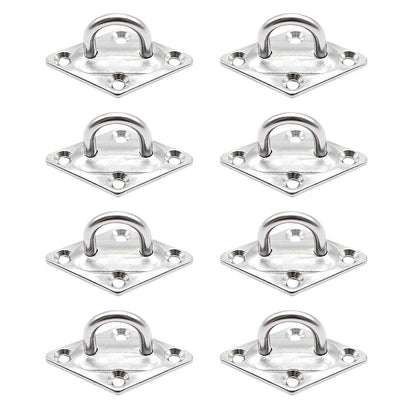 Marine City U-Shaped Pad Eye – Polished Stainless Steel, 2-3/8 x 1-1/2", (8 Pcs)