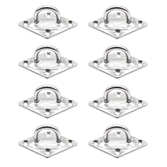 Marine City U-Shaped Pad Eye – Polished Stainless Steel, 2-3/8 x 1-1/2", (8 Pcs)