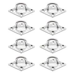 Marine City Great Strong Diamond Stainless Steel Pad Eye (2-3/8” ×1-1/2”) (8pcs)