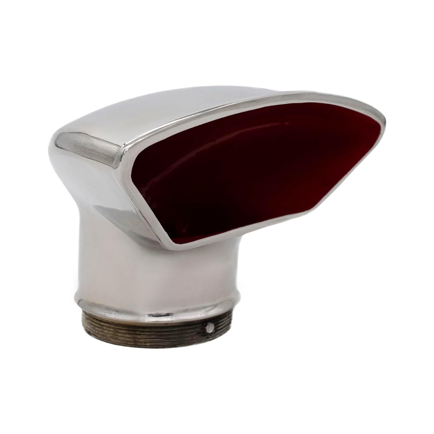 Marine City 3-Inch Rounded Trapezoidal Red Cowl Vent – 316 Stainless Steel