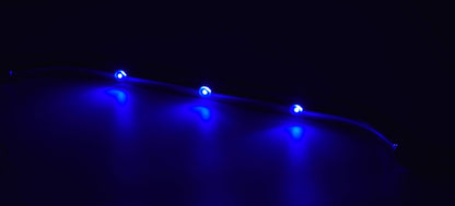 Marine City 18-Inch Grab Rail Handle with 3 Blue LED Lights–304 Stainless Steel