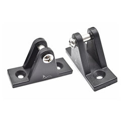 Marine City 2 Pcs Black Nylon Bimini Top Deck Hinges