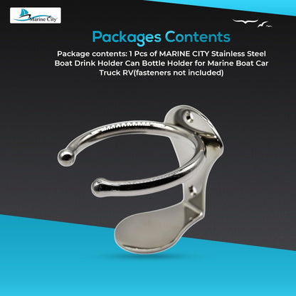 Marine City 304 Stainless Steel Boat Ring Cup Holder – Rust Resistant