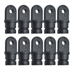 Marine City Bimini Top Nylon negro redondo interior ojo extremo para tubo OD 7/8