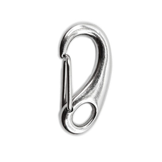 Marine City Egg-Shaped 316 Stainless Steel Spring Snap Hook – 3-1/2" for Keys MARINE CITY