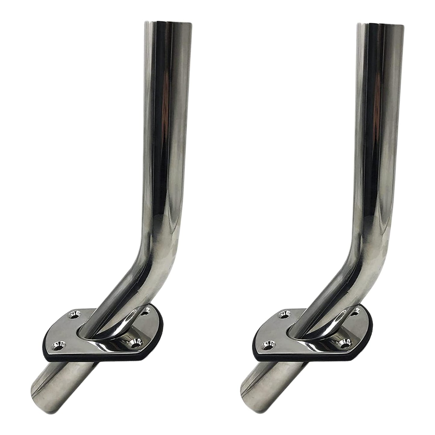 Marine City 304 Stainless Steel Flush Mount Outrigger Pole Rod Holder Kit (2 Pcs) MARINE CITY