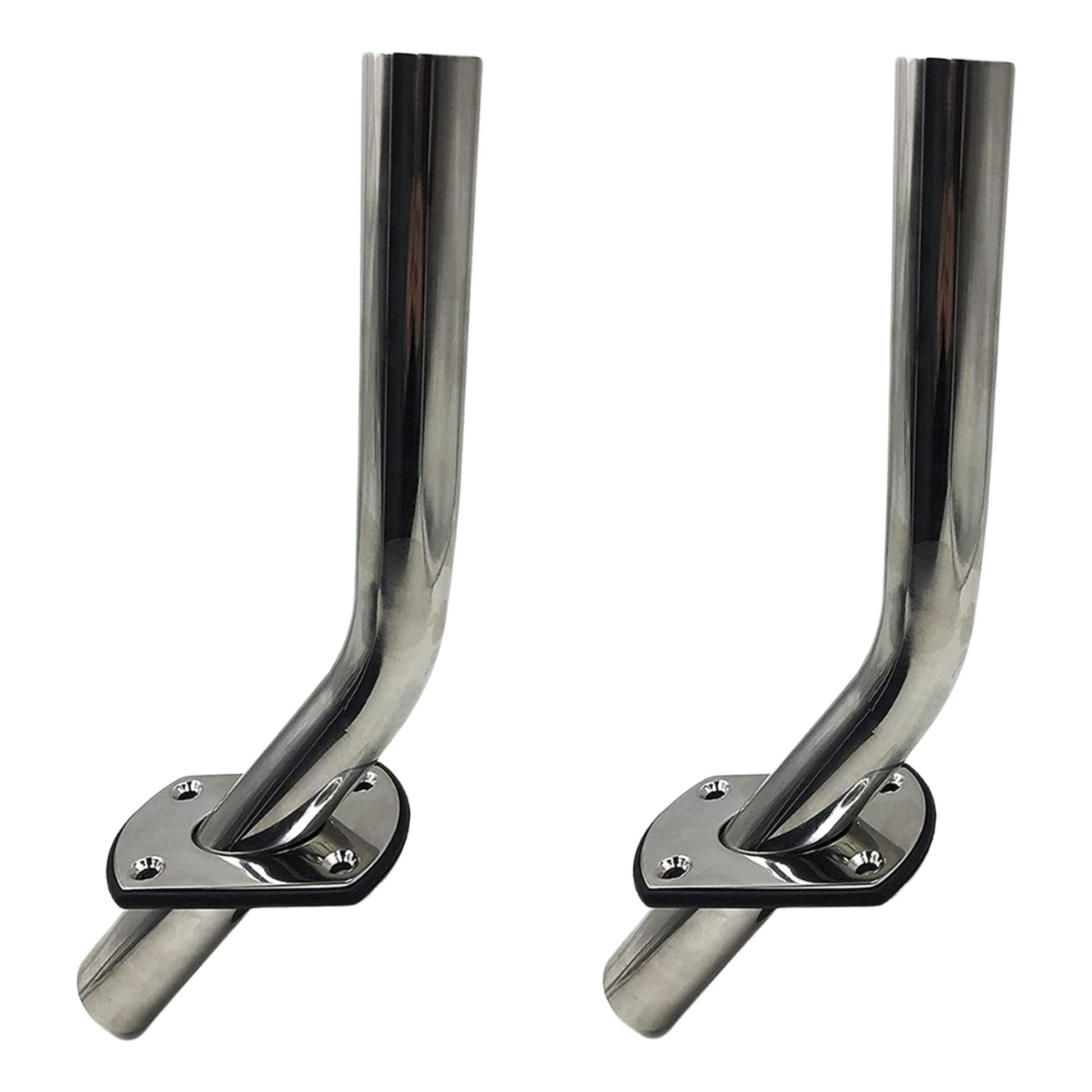 Marine City 304 Stainless Steel Flush Mount Outrigger Pole Rod Holder Kit (2 Pcs) MARINE CITY