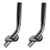 Marine City 304 Stainless Steel Flush Mount Outrigger Pole Rod Holder Kit (2 Pcs)