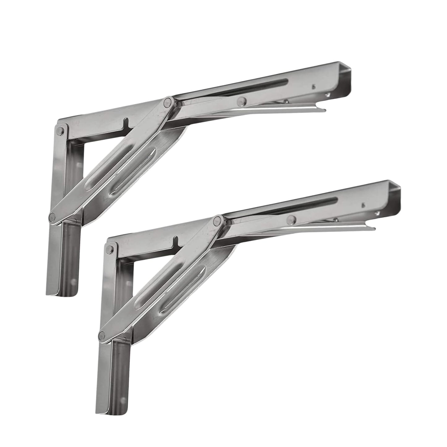 Marine City 304 Stainless Steel Folding Table Bracket – 12” Long Release Arm