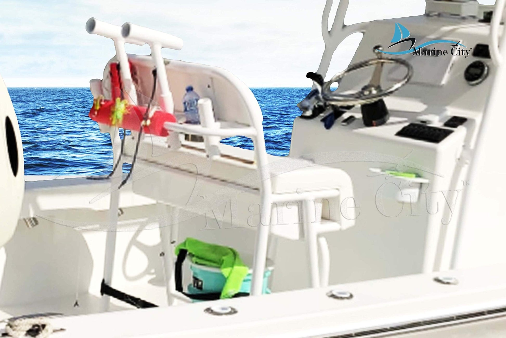 Marine City Fishing Rod Holder Outrigger Plug-in Rod Pod – Aluminum (Pack of 2) Marine City