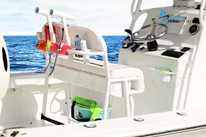 Marine City Fishing Rod Holder Outrigger Plug-in Rod Pod – Aluminum (Pack of 2) Marine City