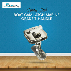 Marine City 316 Stainless Steel Boat Cam Latch – Marine Grade T-Handle, 3x2-1/2”