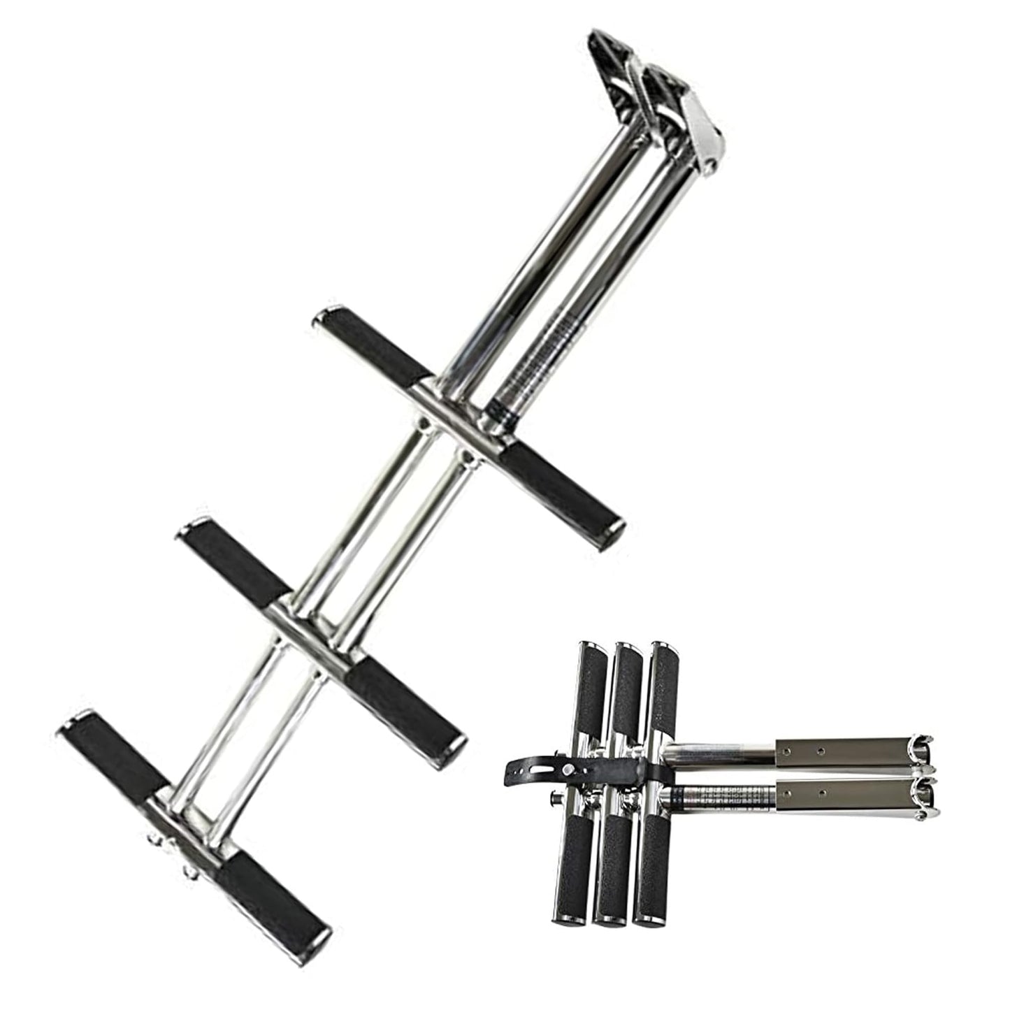 Marine City 3-Step Telescoping Swim Platform Ladder – 304 Stainless Steel Marine City