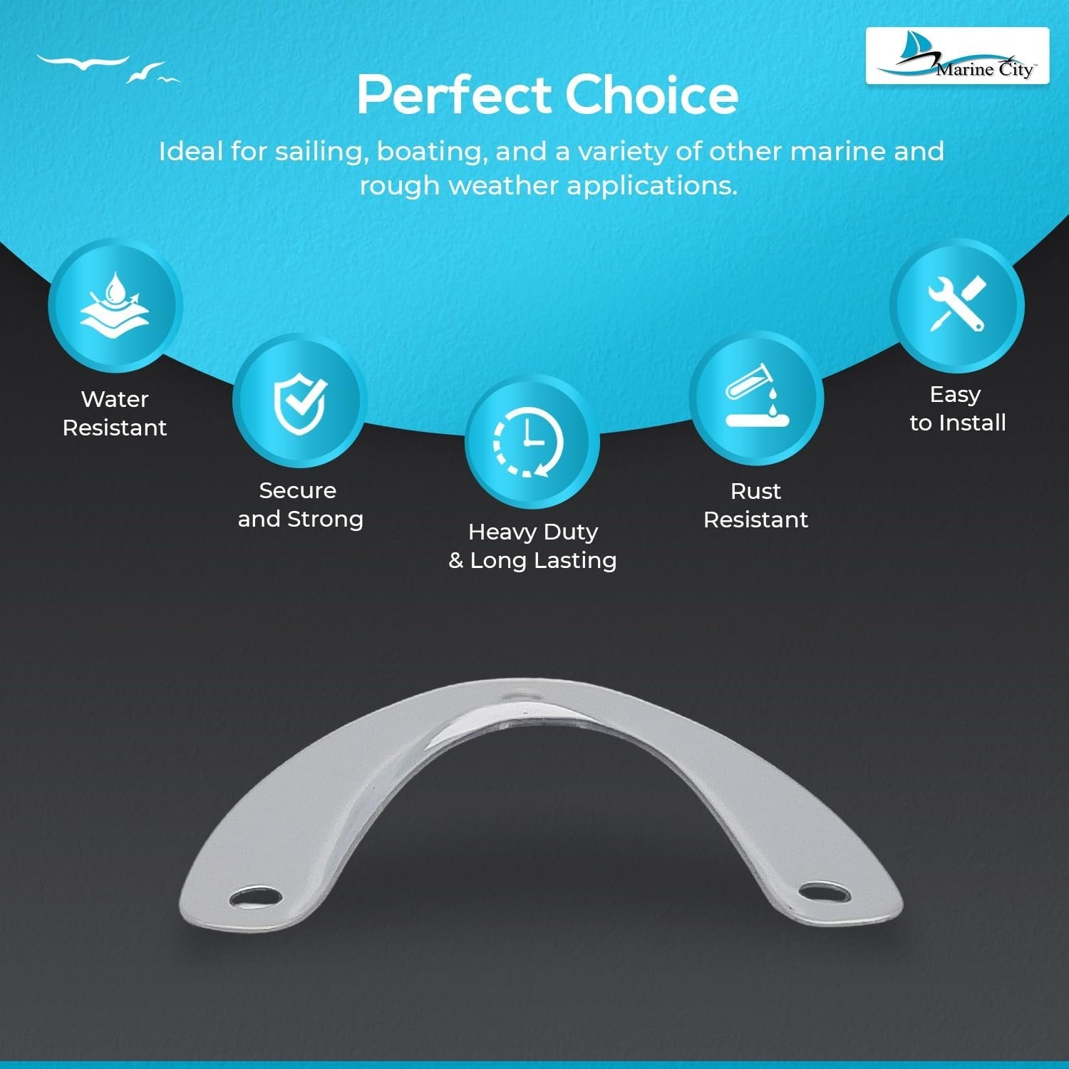 Marine City Midget Clamshell Vent Wire Cable Cover – 304 Stainless Steel Marine City Hardware