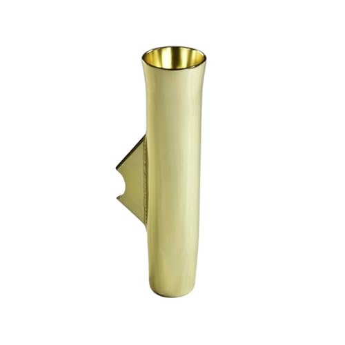 Marine City Gold Powder Coated Aluminum Flared Weld-On Fishing Rod Holder