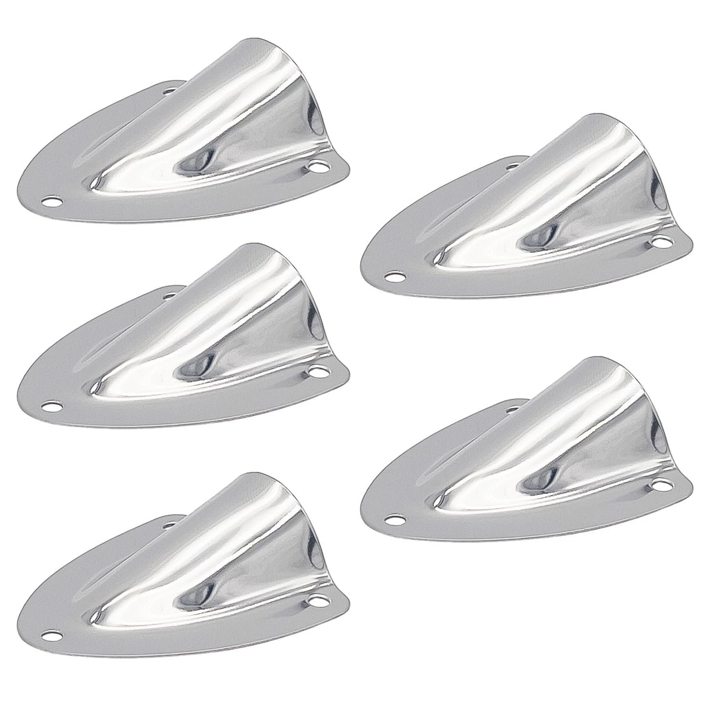 Marine City Midget Clam Shell Vent Wire Cable Cover – 304 Stainless Steel