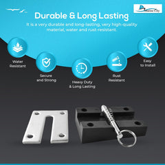 Marine City 304 Stainless Steel & Nylon Vertical Transom Mounting Bracket