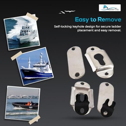 Marine City 304 Stainless Steel Mounting Removable Sockets/Brackets Self-Locking Marin City