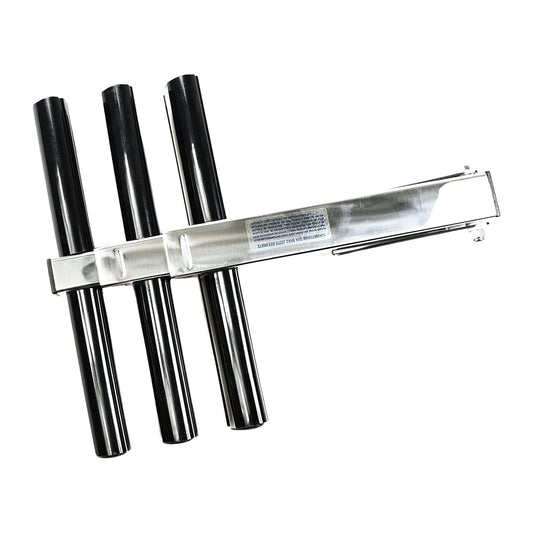 Marine City 3 Step Telescoping Ladder, Stainless Steel, Flip-Up, Anti-Slip Steps Marine City Hardware