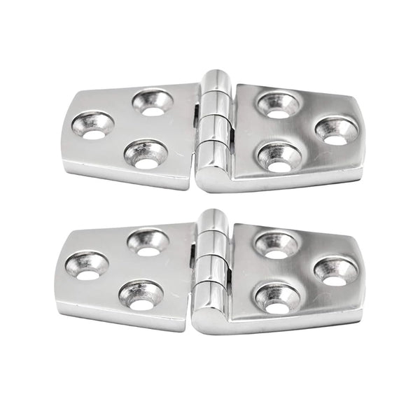 Marine City Bisagras de correa de puerta de acero inoxidable 316 de alta resistencia de 1-1/2 pulgadas × 3 pulgadas (2 por paquete)