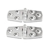 Marine City 316 Stainless Steel Polished Door Strap Hinges – 1-1/2 × 3 Inches