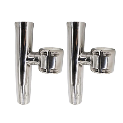 MARINE CITY Soporte para caña de pescar ajustable con abrazadera resistente y resistente para rieles de 1-1/2 pulgadas y 1-5/8 pulgadas (2 unidades)