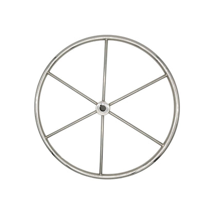 Marine City 304 Stainless Steel Sailboat Wheel 24-Inch - 6.5” Spokes,7/8” Rim