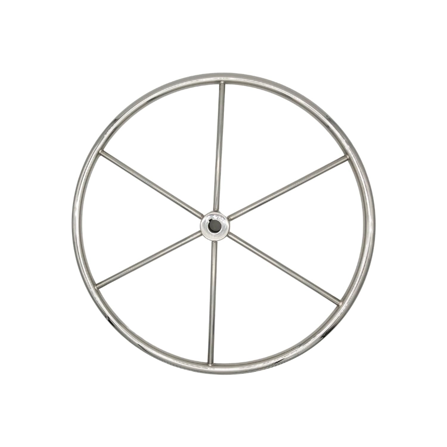 Marine City 304 Stainless Steel Sailboat Wheel 24-Inch - 6.5” Spokes,7/8” Rim