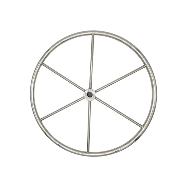 Marine City 304 Stainless Steel Sailboat Wheel 24-Inch - 6.5” Spokes,7/8” Rim