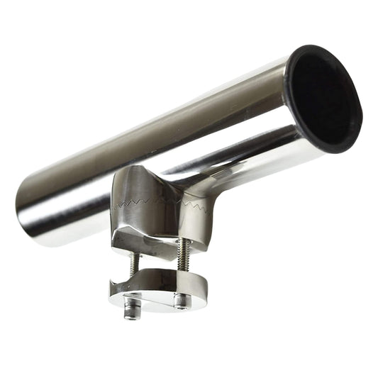MARINE CITY Adjustable Clamp-On Fishing Rod Holder Stainless Steel, Fits 1-7/8”