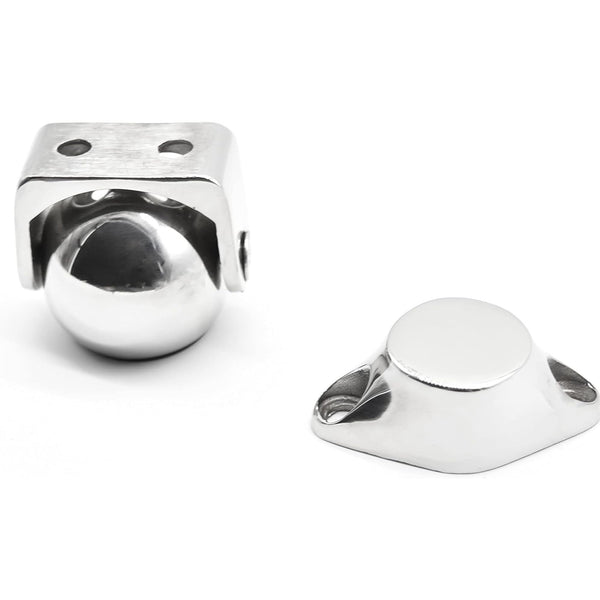 Marine City 316 Stainless-Steel Magnetic Ball Door or Window Stopper Holder Set