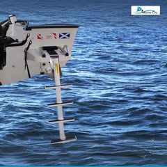 Marine City 4-Step Anti-Slip Sport & Diver Ladder – Aluminum, 400 lb Capacity