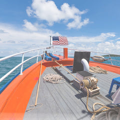 Marine City Boat - Abrazaderas ajustables de acero inoxidable para bandera de montaje en riel y bandera de Estados Unidos de 12.0 x 18.0 in