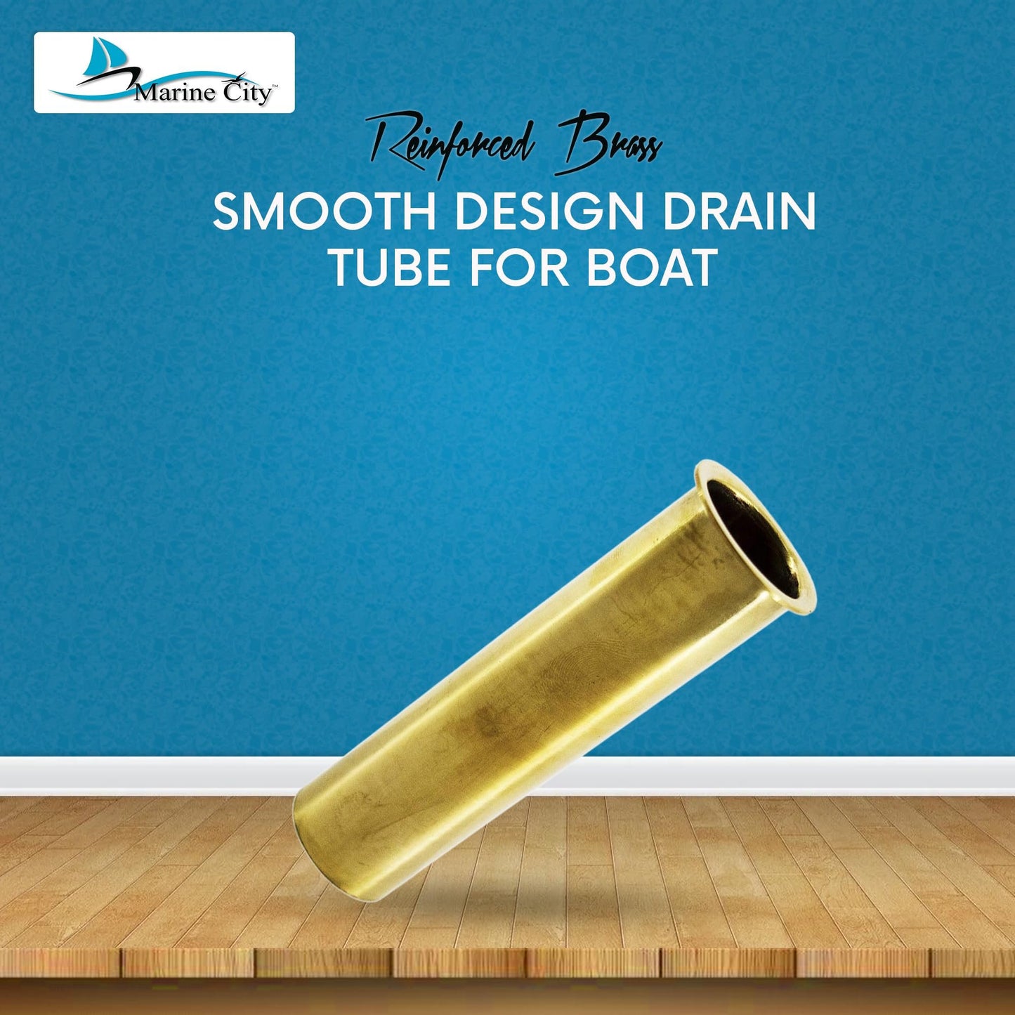Marine City Brass Drain Tube – Corrosion-Resistant, Functional, 3-7/8” x 1”