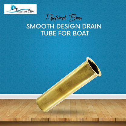 Marine City Brass Drain Tube – Corrosion-Resistant, Functional, 3-7/8” x 1”