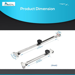 Marine City 316 Stainless Steel Hatch Support and Adjuster  8” to 14” (Medium: 8” to 14”)