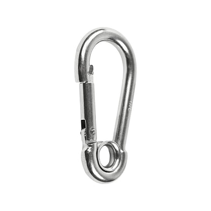 Marine City Carabiner Clip Snap Hook with Ring 2-3/4” Stainless Steel, Rustproof