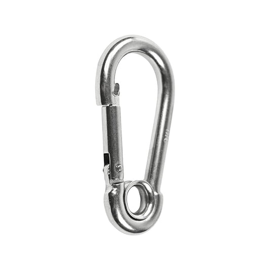 Marine City Carabiner Clip Snap Hook with Ring 2-3/4” Stainless Steel, Rustproof