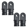 Marine City Black Nylon Bimini Top Eye End Cap – Round Inside Eye (4 Pcs)