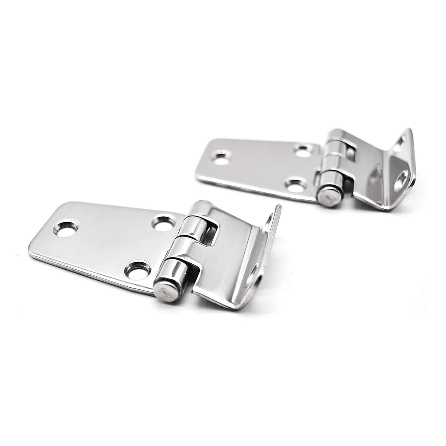 Marine City Stainless Steel Offset Short Side Hinges (2-5/8” × 1-7/16”) (2 Pcs)