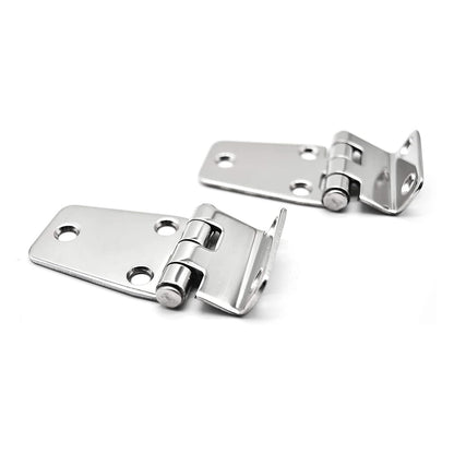 Marine City Stainless Steel Offset Short Side Hinges (2-5/8” × 1-7/16”) (2 Pcs)