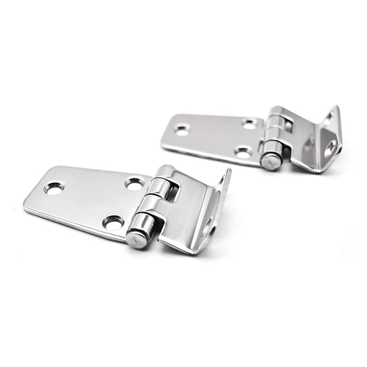 Marine City Stainless Steel Offset Short Side Hinges (2-5/8” × 1-7/16”) (2 Pcs)