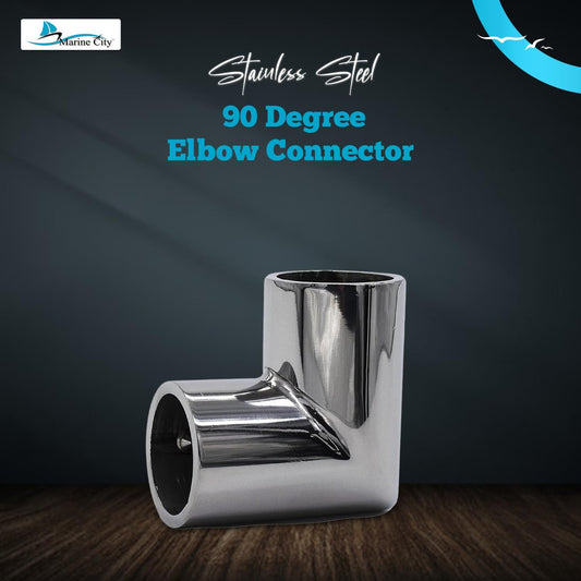 MARINE CITY 90° Elbow Two-Way Connector 304 Stainless Steel (Pack of 2)