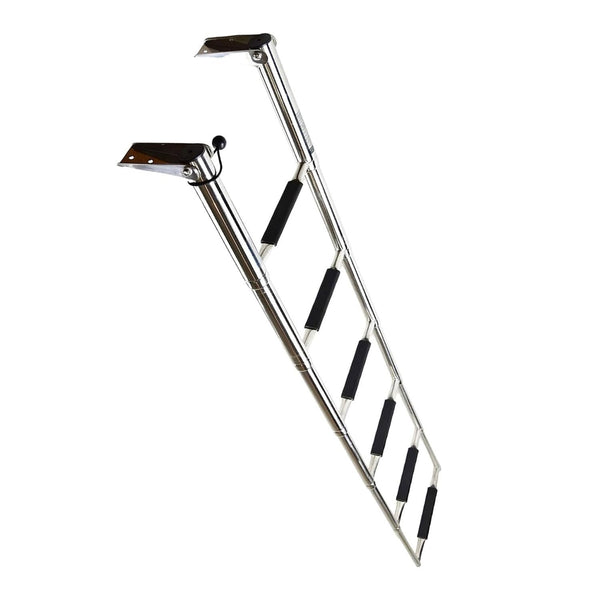 Marine City 6-Step Telescoping Swim Ladder, 304 Stainless Steel, 400 lb Capacity
