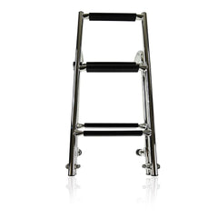 Marine City 2+3 Step Foldable Boarding Ladder w/ Handrails – 304 Stainless Steel