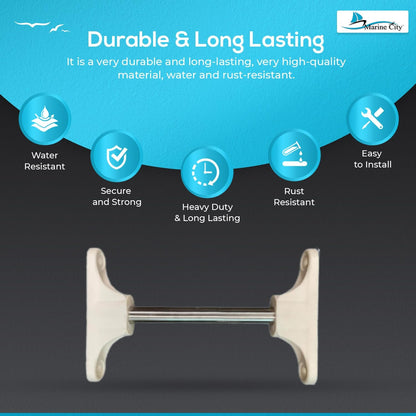 Marine City Adjustable Stand-off Extension, Stainless Steel Tube with Nylon Base MARINE CITY
