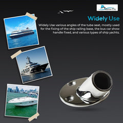 Marine City 45° Casting Boat Hand Railing Round Base – 316 Stainless Steel